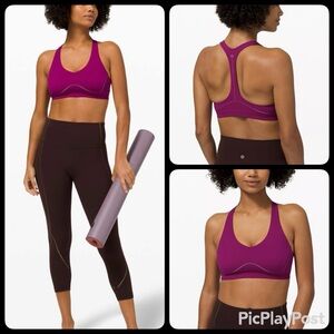 Lululemon Deep Fuchsia Arise Bra (Size 10) C/D cups